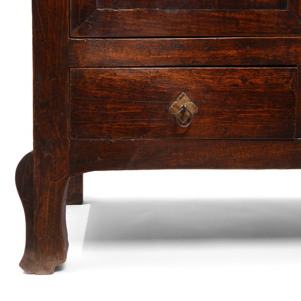 Walnut Cabinet From Gansu - 19thC