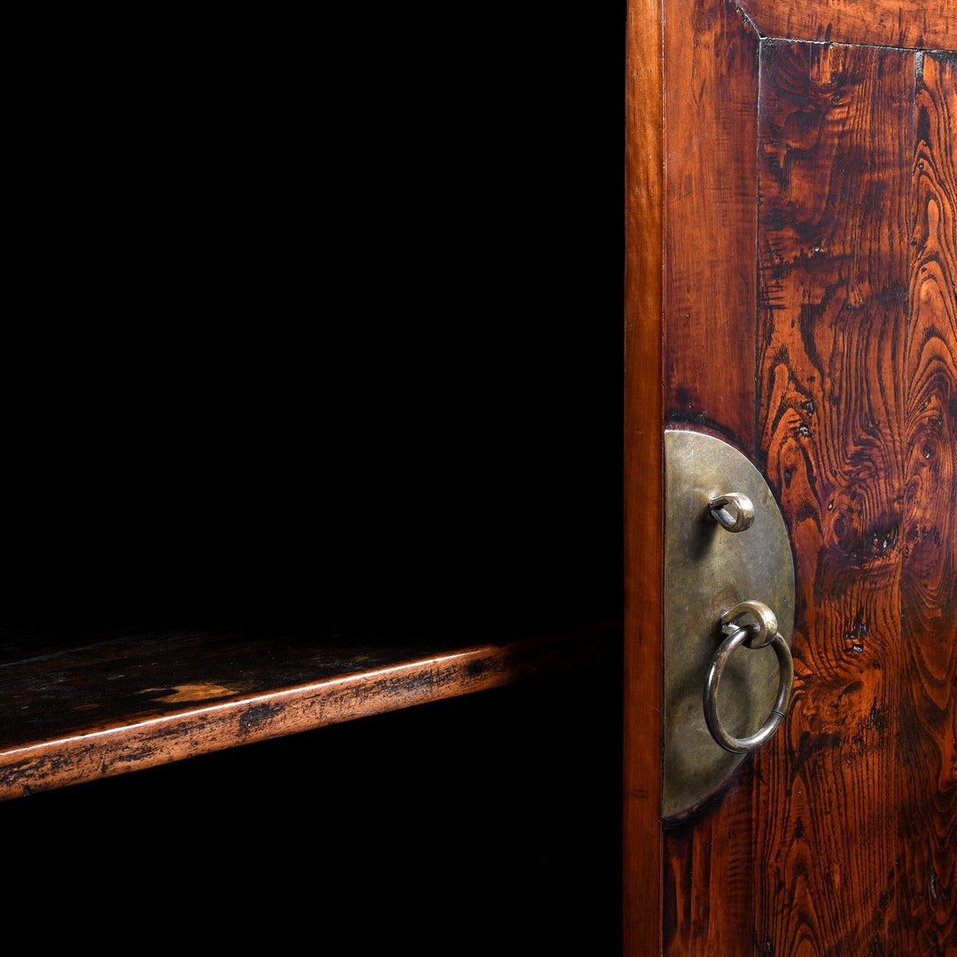 Antique Walnut Chinese Cabinet From Gansu Province - 19thC | Indigo Antiques
