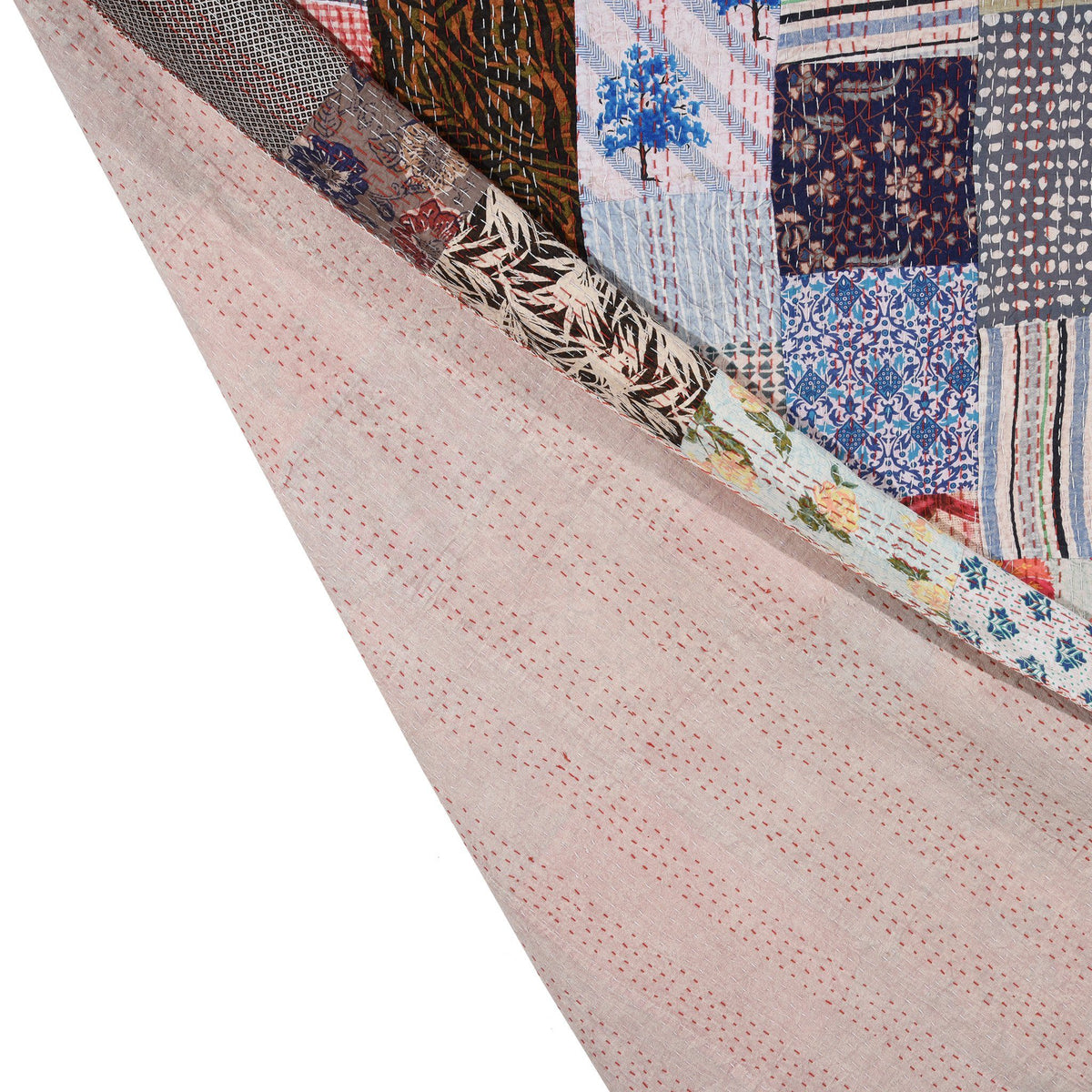Patchwork Bengali Bedspread Throw (King Size Bedspread) | Indigo Antiques