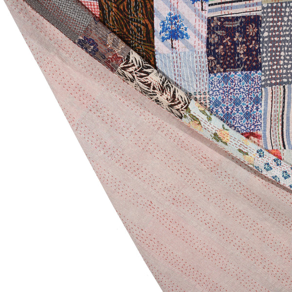 Patchwork Bengali Bedspread Throw (King)