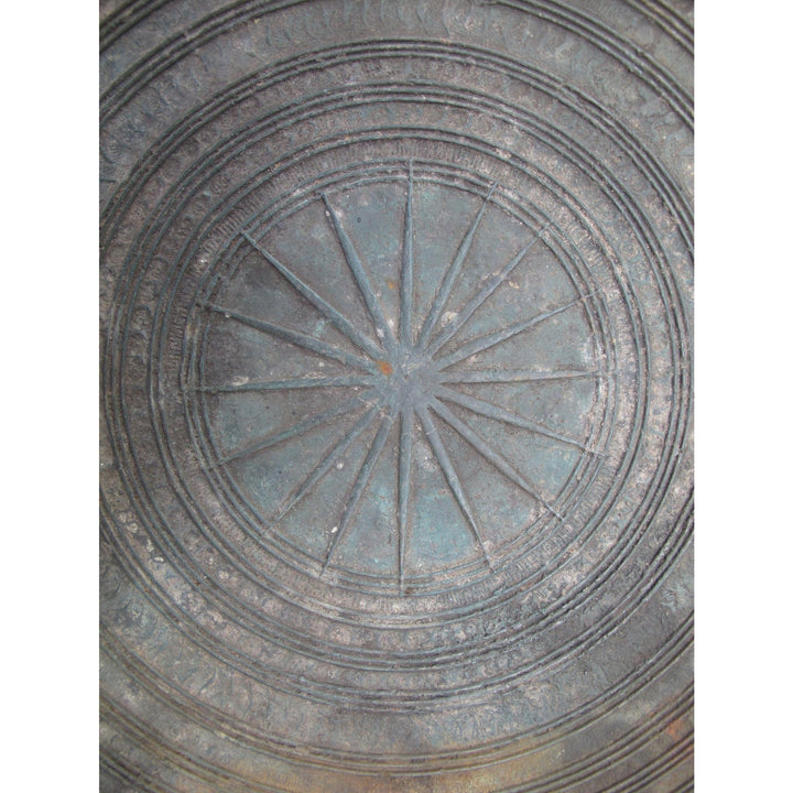 A Sino-Shan Bronze Frog Drum From Laos 75 - 100 Yrs Old | Indigo Oriental Antiques