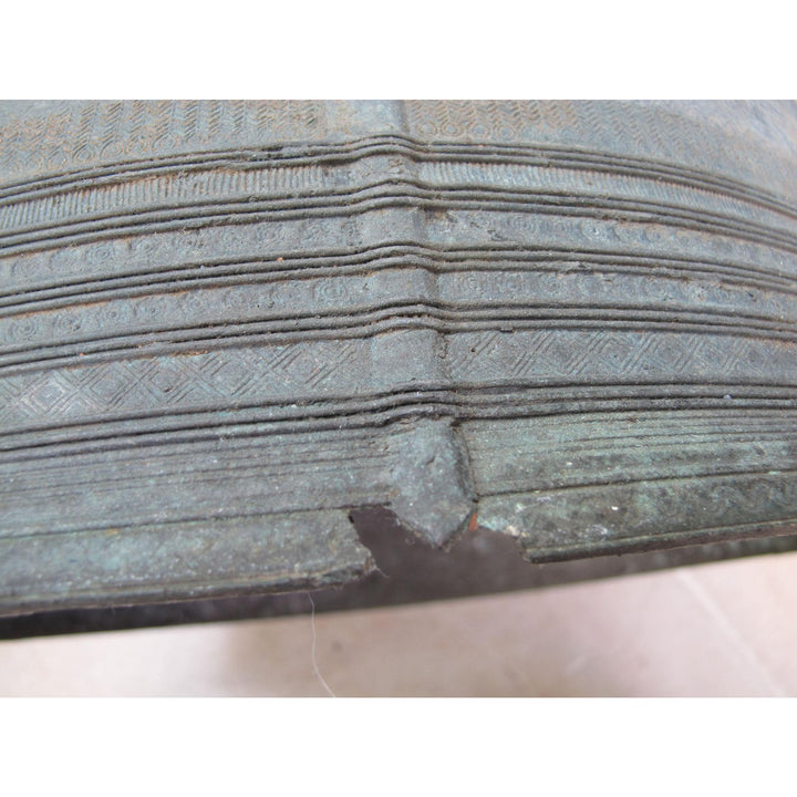 A Sino-Shan Bronze Frog Drum From Laos 75 - 100 Yrs Old | Indigo Oriental Antiques
