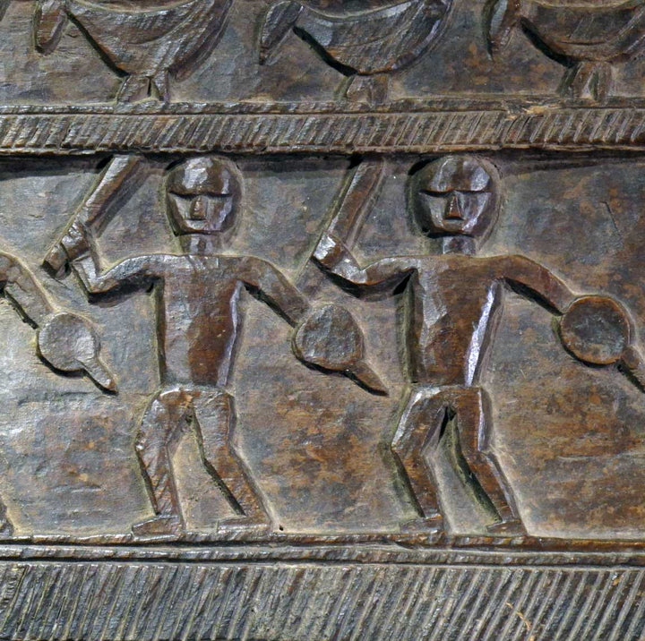 Carved Santal Tribal Panel - 19thC | Indigo Oriental Antiques