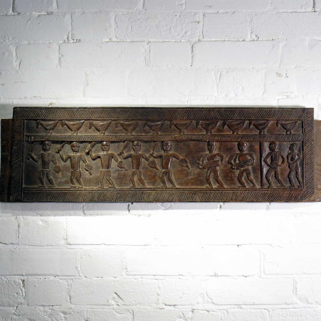 Carved Santal Tribal Panel - 19thC | Indigo Oriental Antiques