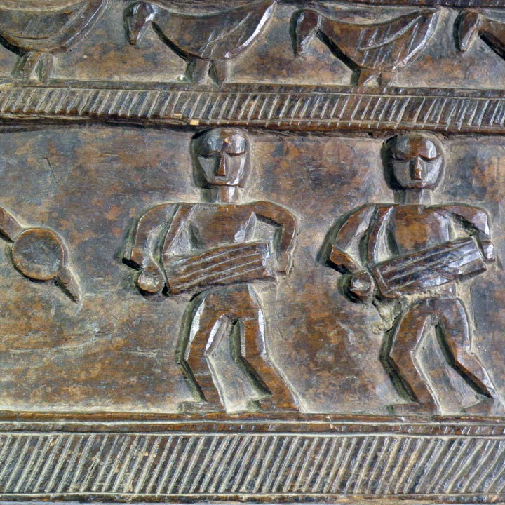 Carved Santal Tribal Panel - 19thC | Indigo Oriental Antiques