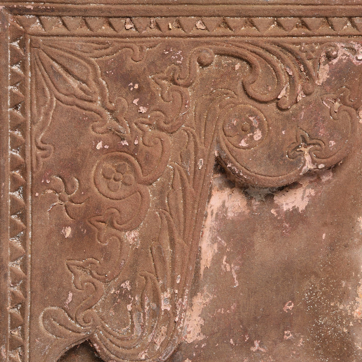 Detail of Carved Stone Doorway Lintel with Ganesh Carving - 19thC | Indigo Antiques