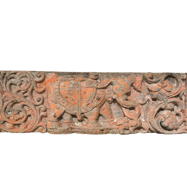 Carved Teak Panel from Rajasthan - 18thC