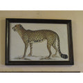 Framed Leopard Painting On Cotton