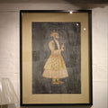 Framed Mughal Style Painting - Shajahan - Mumtaz