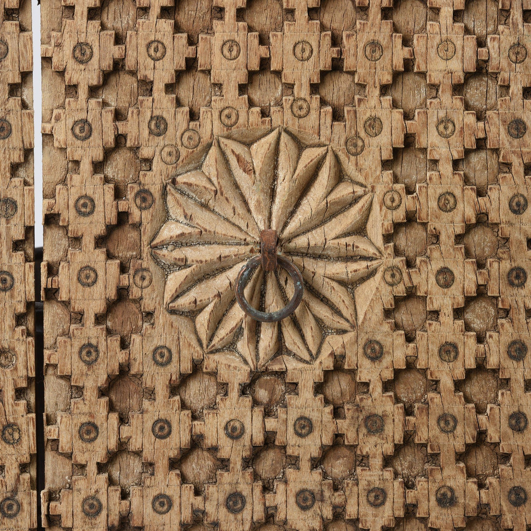 Indian Carved Panel From Kutch - 19thC