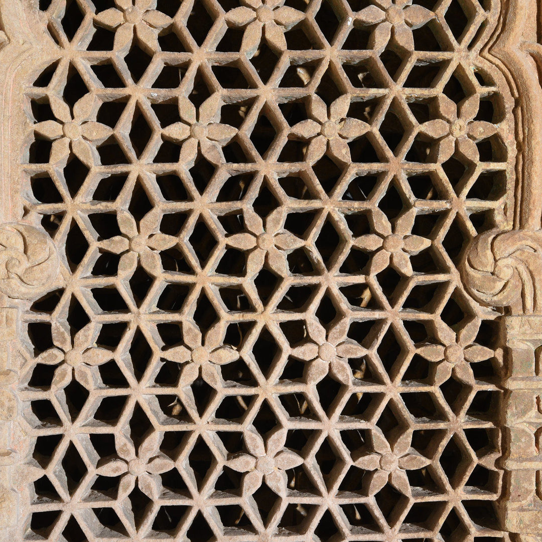 Indian Stone Jali Panel From Jaiselmer - 19thC  | Indigo Antiques
