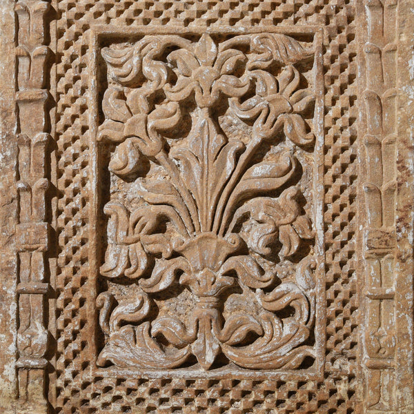 Indian Stone Jali Panel From Jaiselmer - 19thC