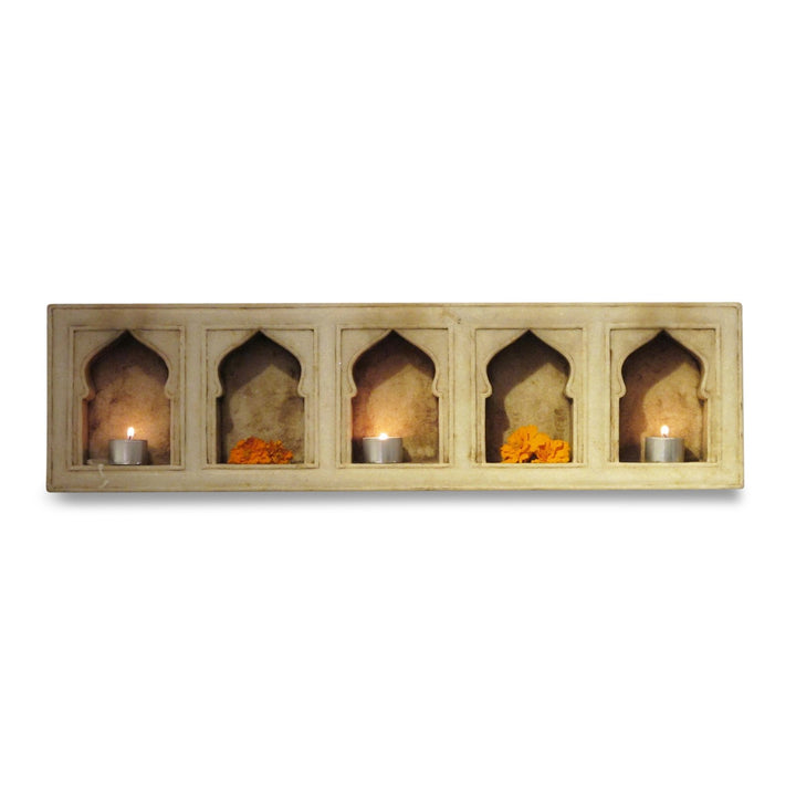 Marble Lamp Niche (Multi) - Mughal Style | Indigo Oriental Antiques