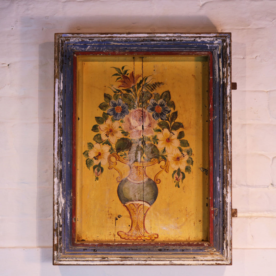 Old Indian Panel With Original Painting | Indigo Oriental Antiques