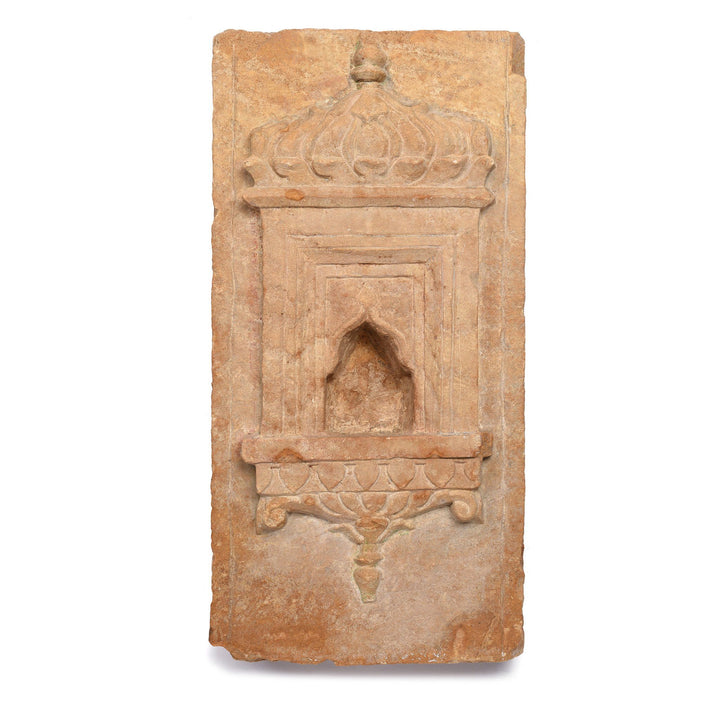 Side View Of Old Indian Stone Lamp Niche From Jaisalmer- 19thC | Indigo Antiques