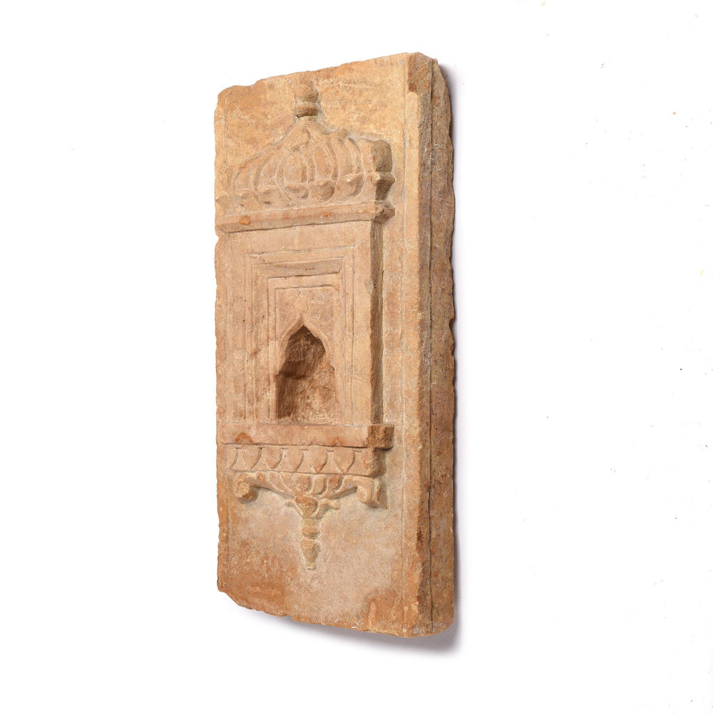 Side View Of Old Indian Stone Lamp Niche From Jaisalmer- 19thC | Indigo Antiques