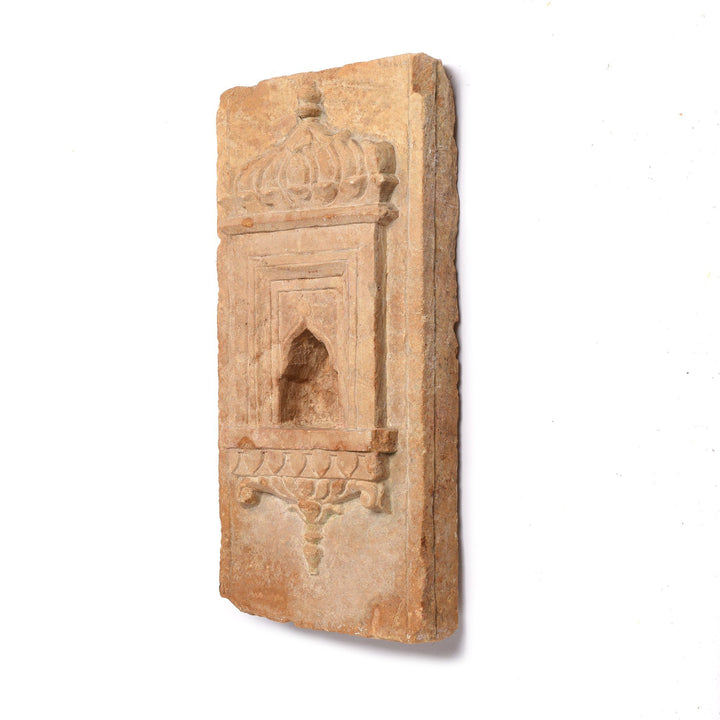 Side View Of Old Indian Stone Lamp Niche From Jaisalmer- 19thC | Indigo Antiques