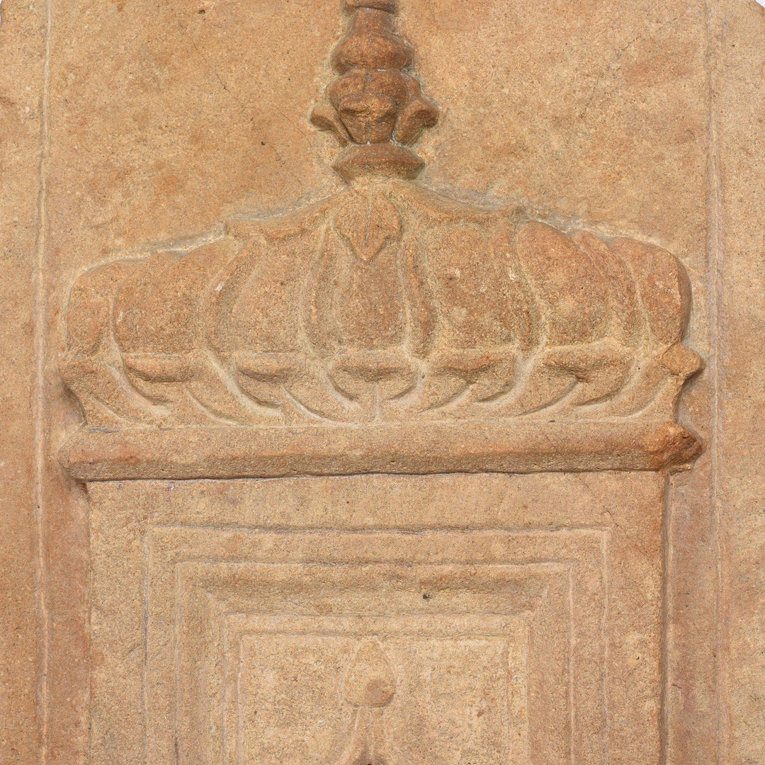 Carving Detail Of Old Indian Stone Lamp Niche From Jaisalmer- 19thC | Indigo Antiques