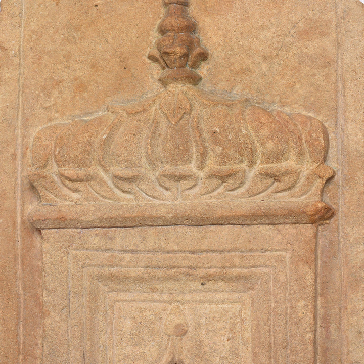 Carving Detail Of Old Indian Stone Lamp Niche From Jaisalmer- 19thC | Indigo Antiques