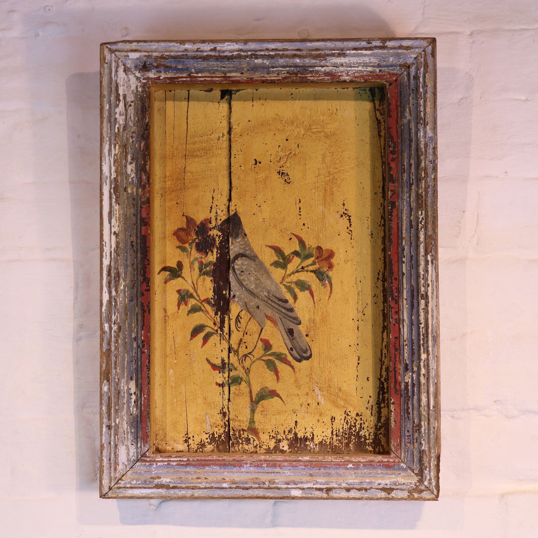 Old Panel With Original Painting | Indigo Oriental Antiques