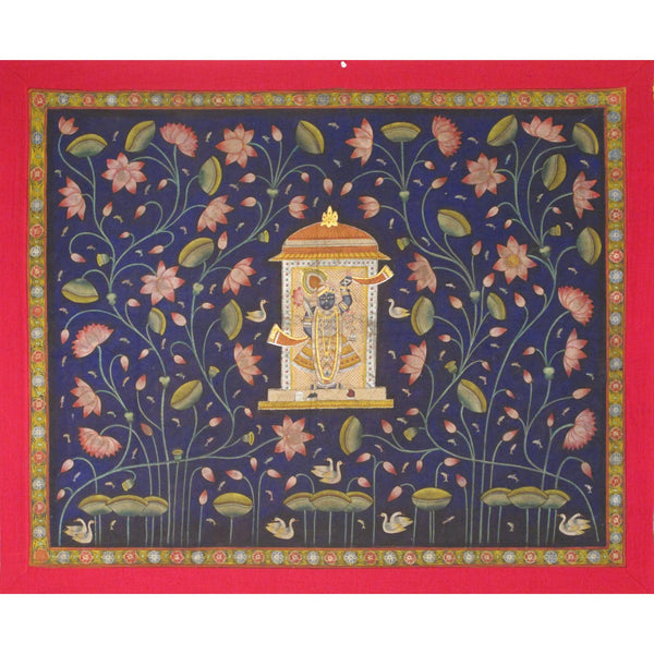 Painted & Gilded Pichwai - From Nathdwara,Rajasthan