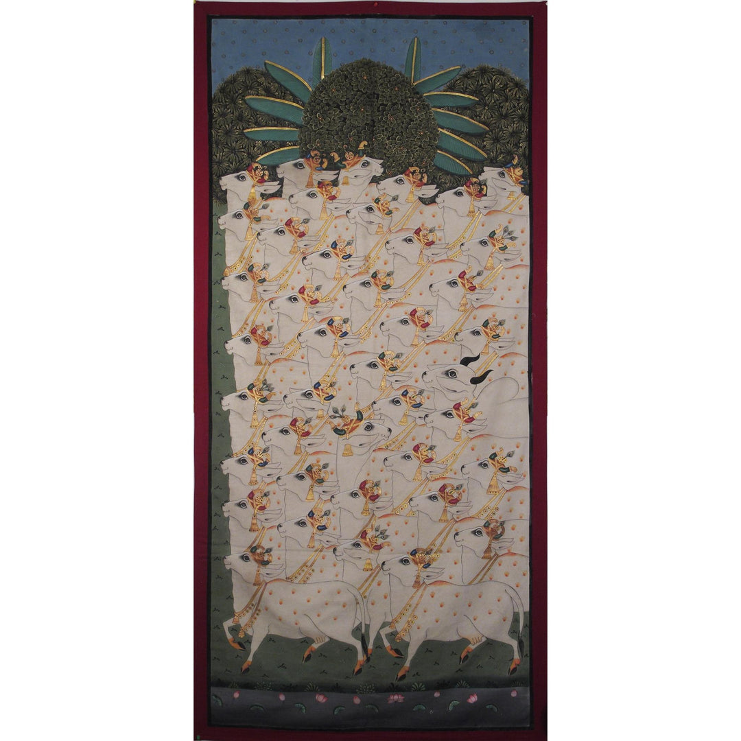 Painted Pichwai From Nathdwara - Rajasthan | Indigo Oriental Antiques