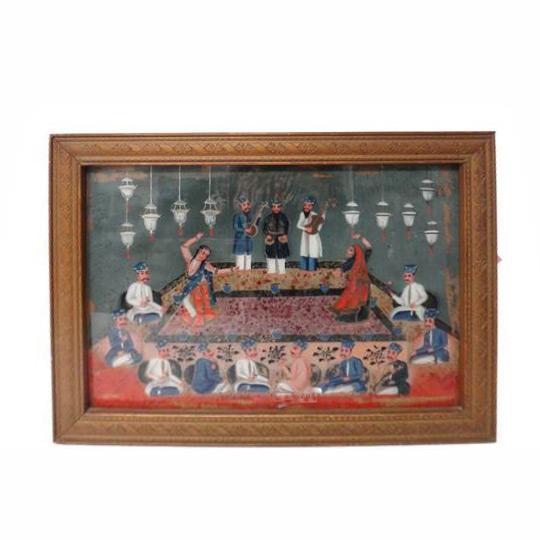 Reverse Glass Painting - 19thC from Gujarat