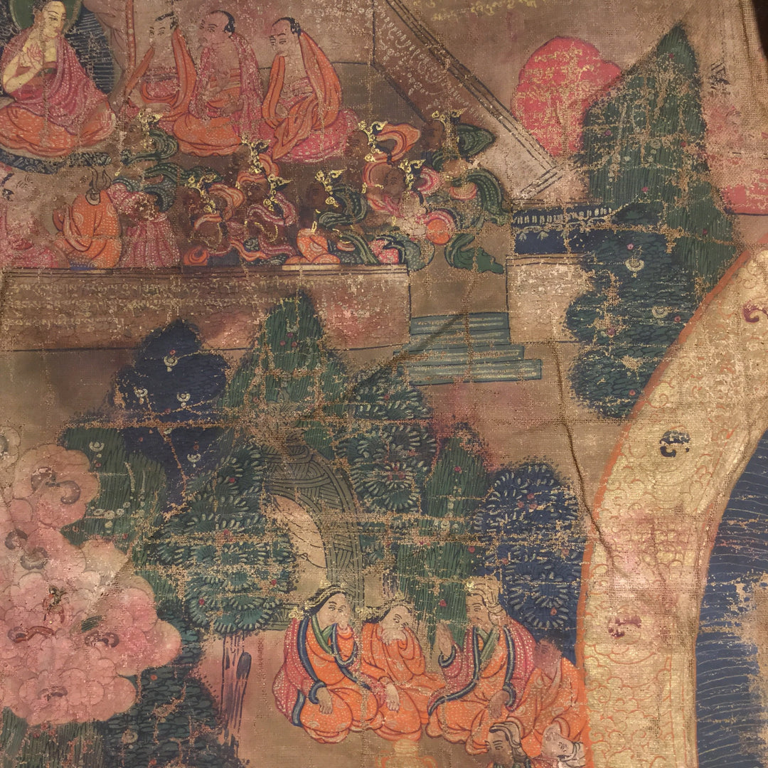Thangka  - Tibetan Buddhist Painting on Cloth - 19thC | Indigo Oriental Antiques
