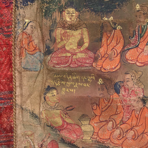 Thangka  - Tibetan Buddhist Painting on Cloth - 19thC