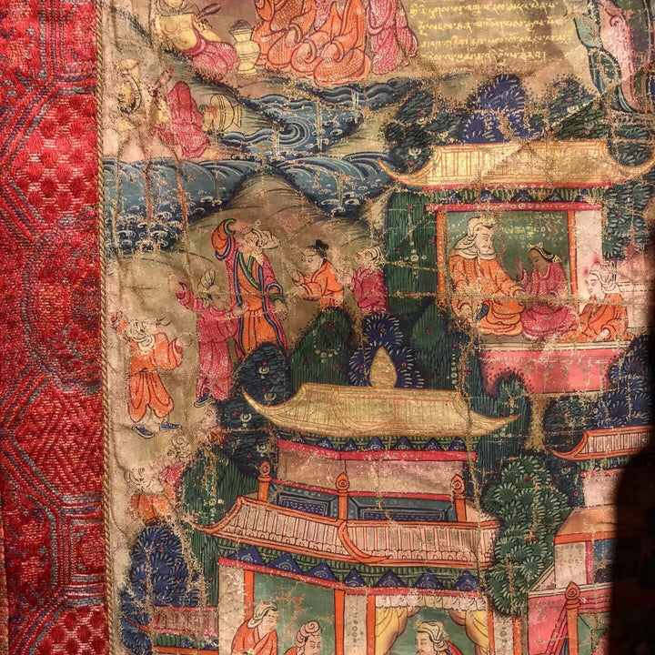 Thangka  - Tibetan Buddhist Painting on Cloth - 19thC | Indigo Oriental Antiques
