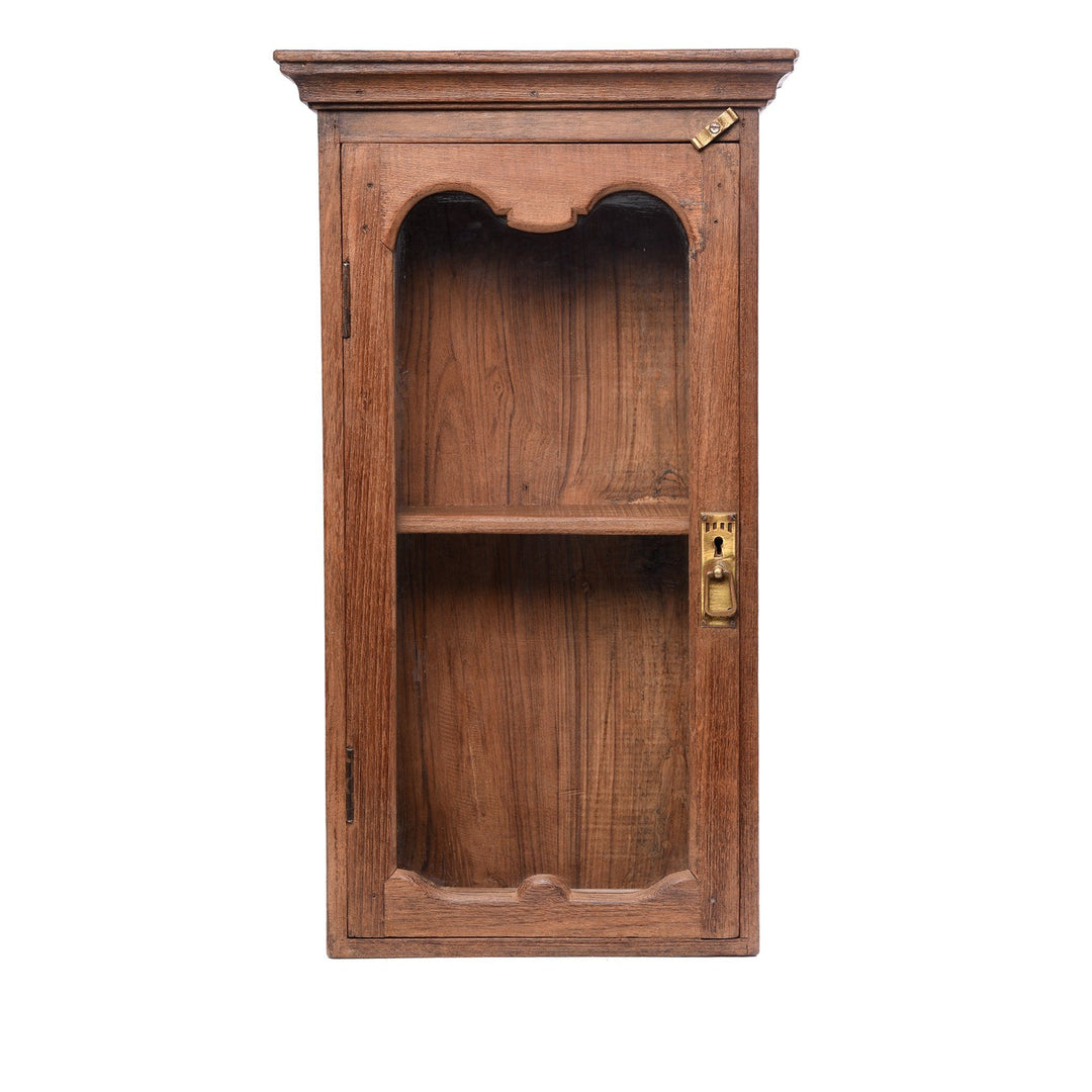 Glazed Teak Wall Cabinet From Gujarat - Ca 1930 | Indigo Antiques
