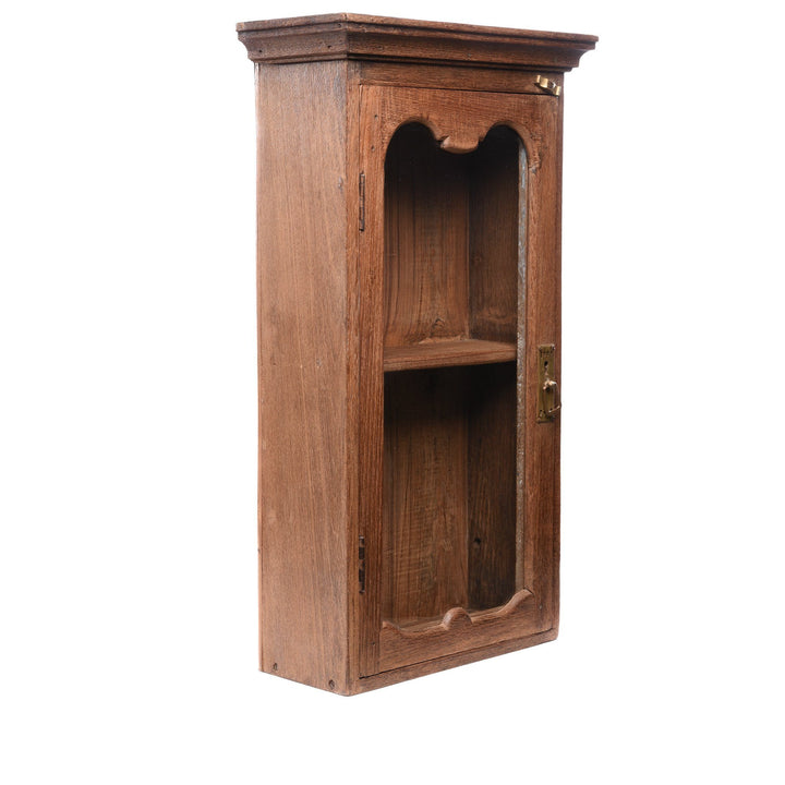 Glazed Teak Wall Cabinet From Gujarat - Ca 1930 | Indigo Antiques