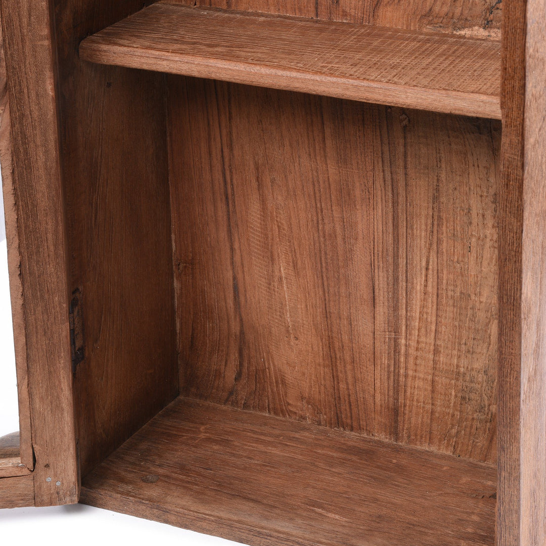 Glazed Teak Wall Cabinet From Gujarat - Ca 1930 | Indigo Antiques