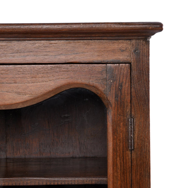 Indian Glazed Teak Wall Cabinet From Gujarat - Ca 1930