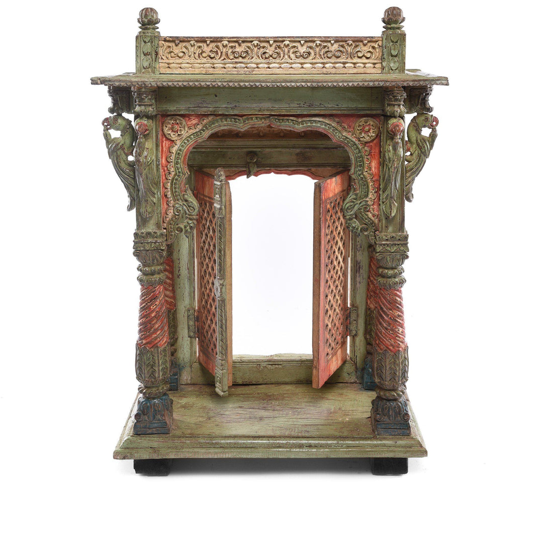 Painted Teak Shrine From Gujarat - 18thC | Indigo Antiques