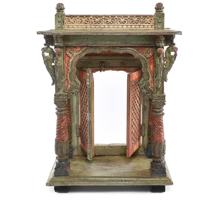 Painted Teak Shrine From Gujarat - 18thC | Indigo Antiques