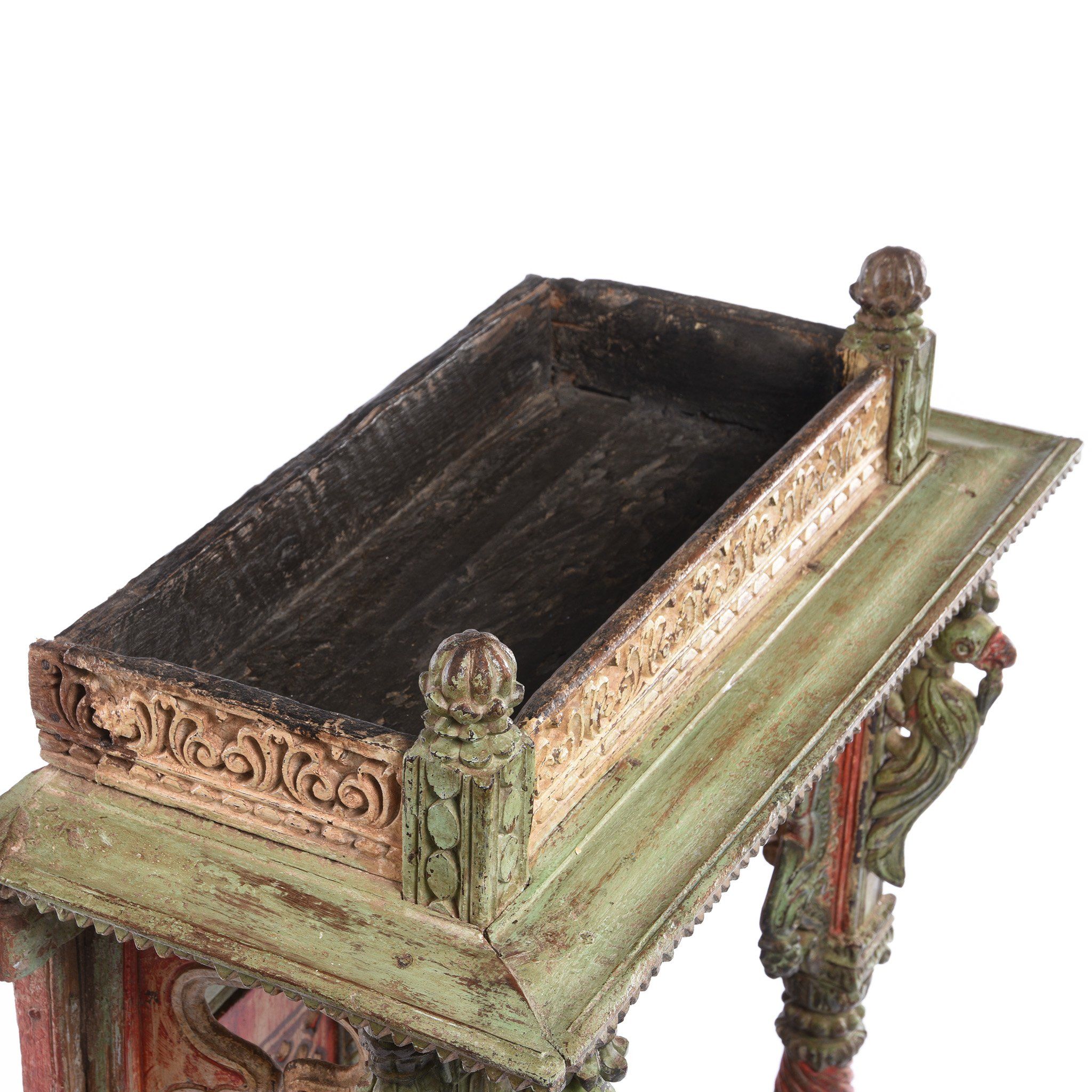 Painted Teak Shrine From Gujarat - 18thC | Indigo Antiques