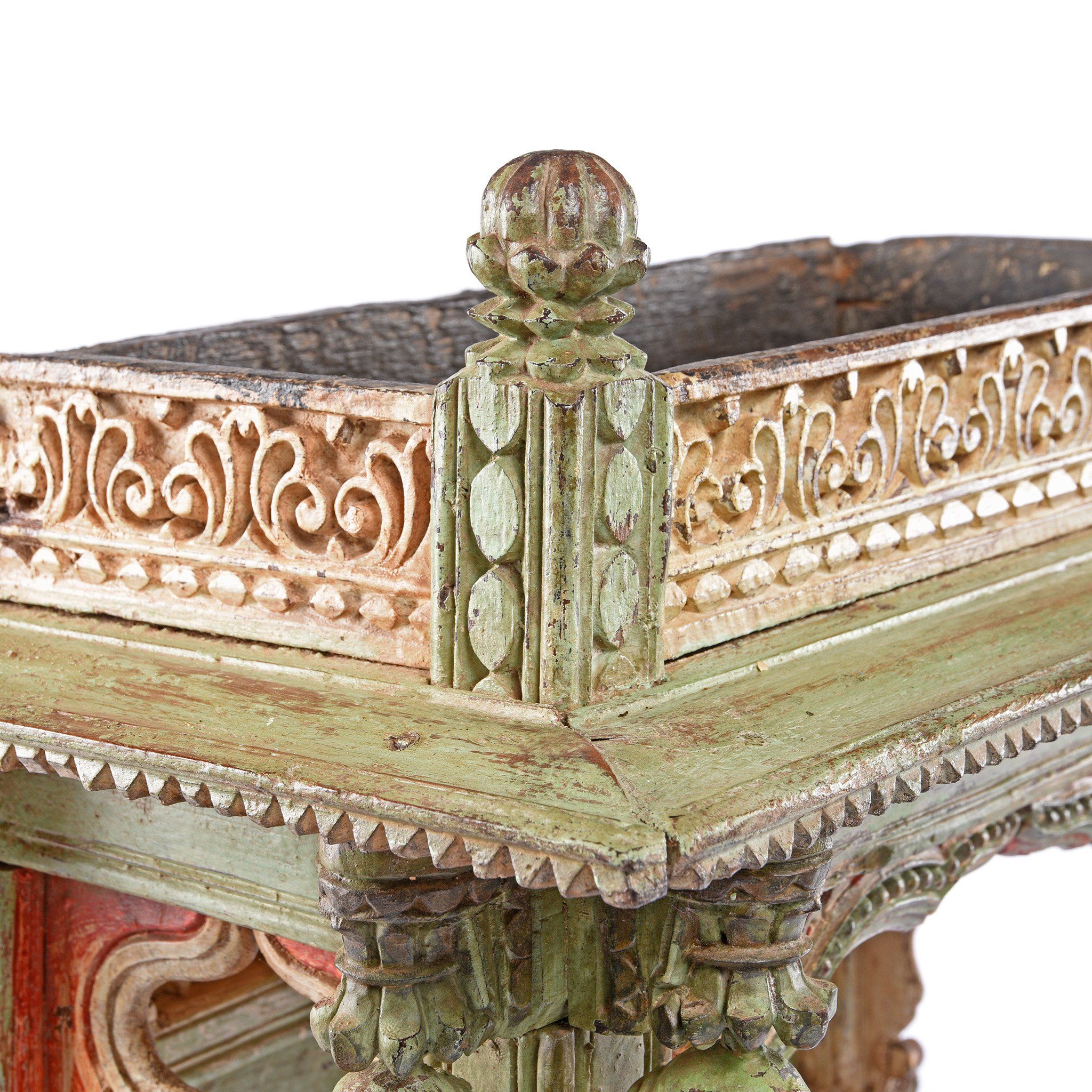 Painted Teak Shrine From Gujarat - 18thC | Indigo Antiques