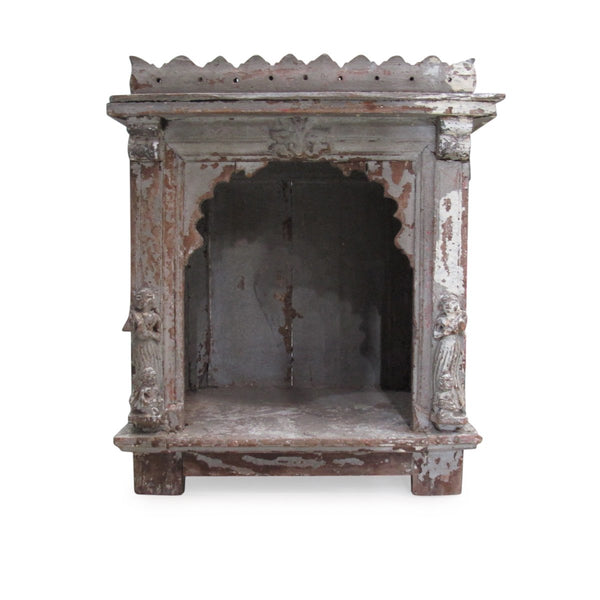 Painted Temple Shrine From Rajasthan - 19thC