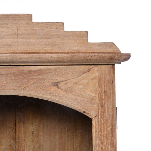 Vintage Glazed Teak Wall Cabinet From Gujarat - Ca 1930