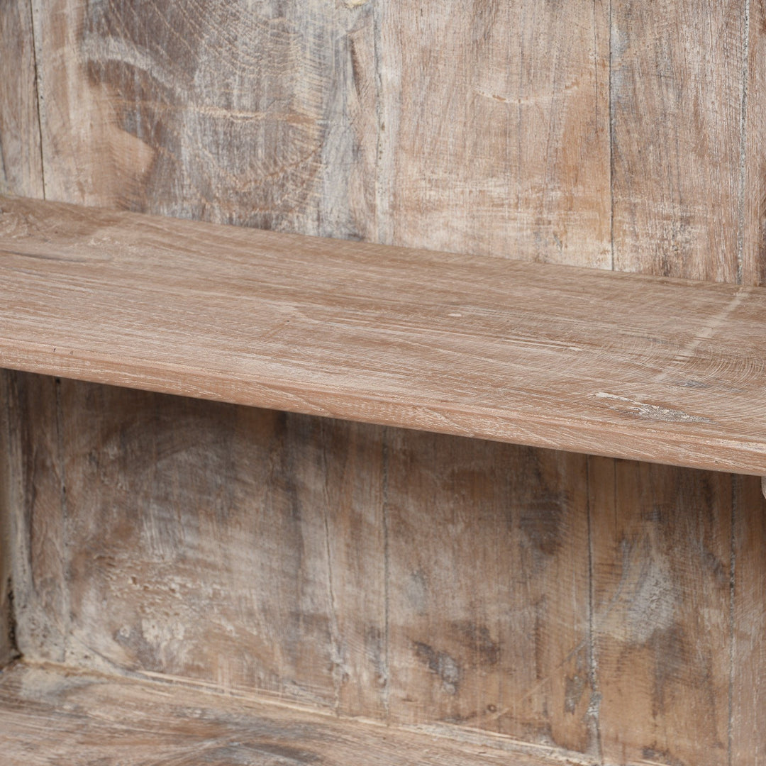 Vintage Glazed Teak Wall Cabinet From Gujarat - Ca 1930 | Indigo Antiques